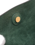 Pre-Loved Belt Bag Handbag Leather Micro with Gold Hardware, Green