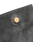 Pre-Loved Belt Bag Handbag Leather Micro with Gold Hardware, Gray