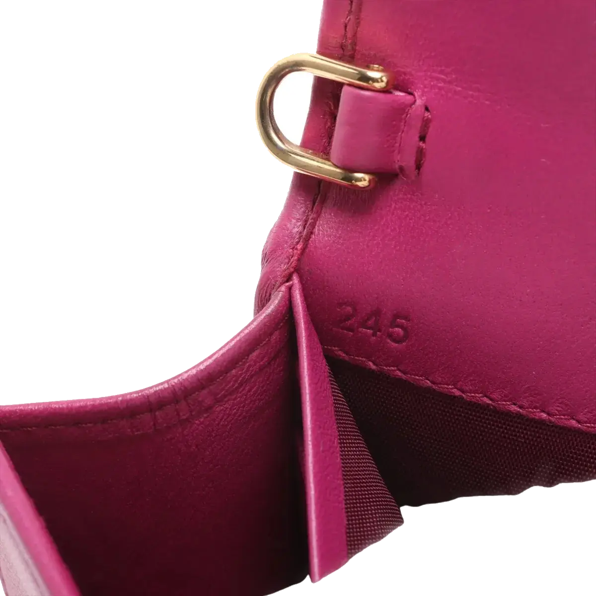 Pre-Loved Matelassé Wallet on Chain Crossbody Bag Quilted Leather Small with Gold Hardware, Pink