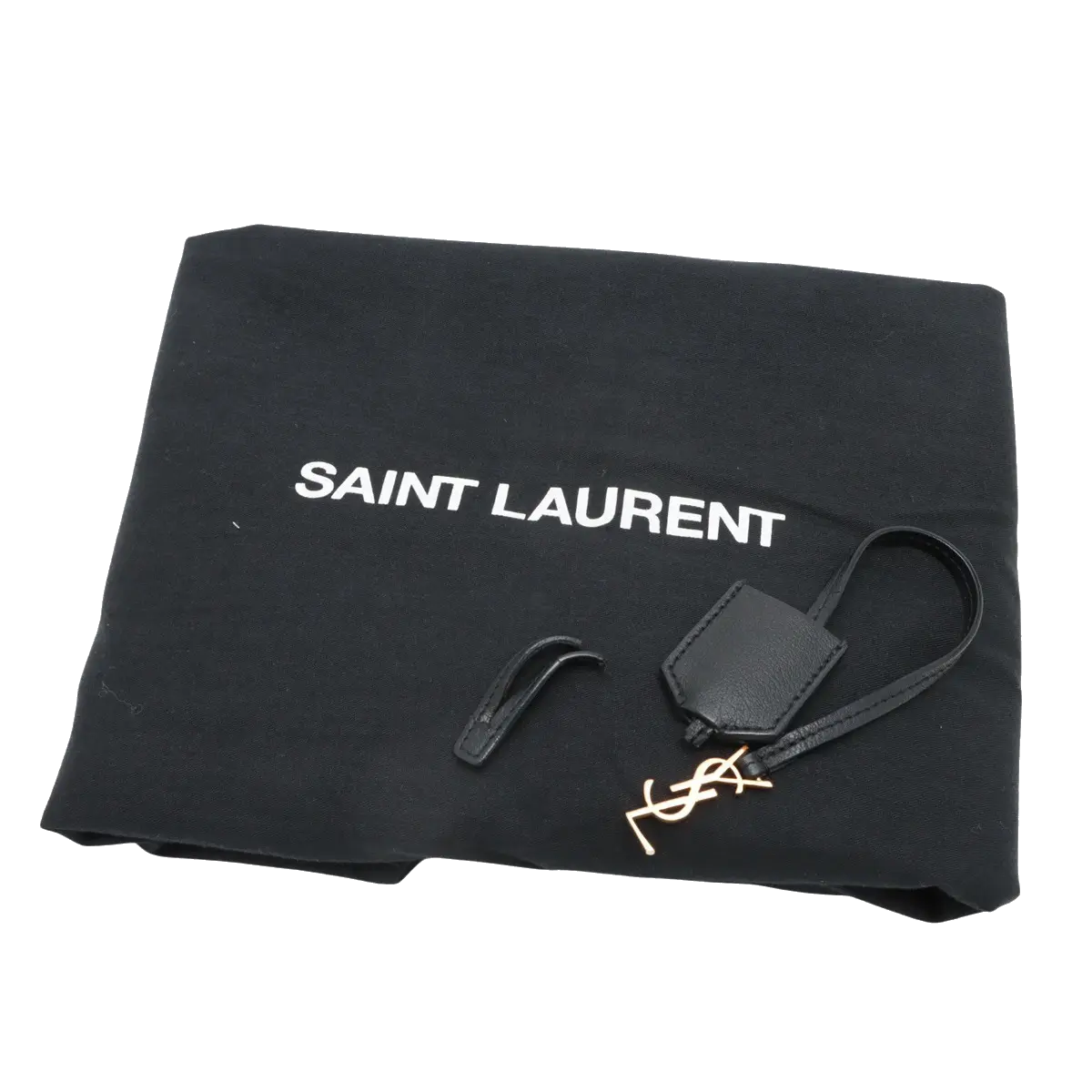 Pre-Loved Shopping Tote Leather with Gold Hardware, Black