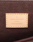 Pre-Loved Pochette Métis Crossbody Bag Monogram Coated Canvas with Gold Hardware, Brown
