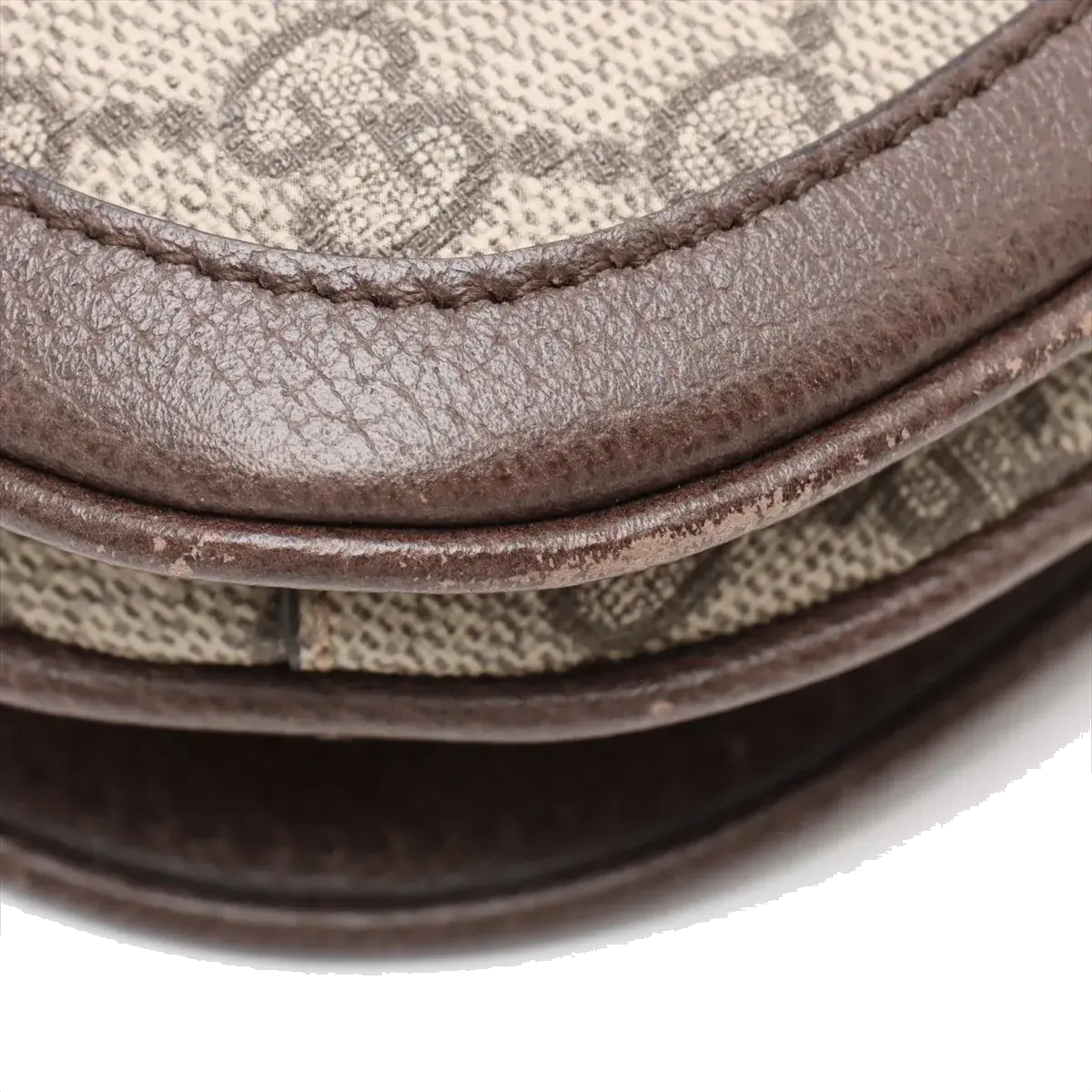 Pre-Loved Blondie Shoulder Bag GG Supreme Coated Canvas with Gold Hardware, Beige/Ebony