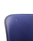 Pre-Loved Trapeze Handbag Leather Medium with Gold Hardware, Blue