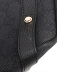 Pre-Loved Abbey D-Ring Tote GG Monogram Coated Canvas with Gold Hardware, Black