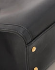 Pre-Loved Diana Bamboo Tote Leather Small with Gold Hardware, Black