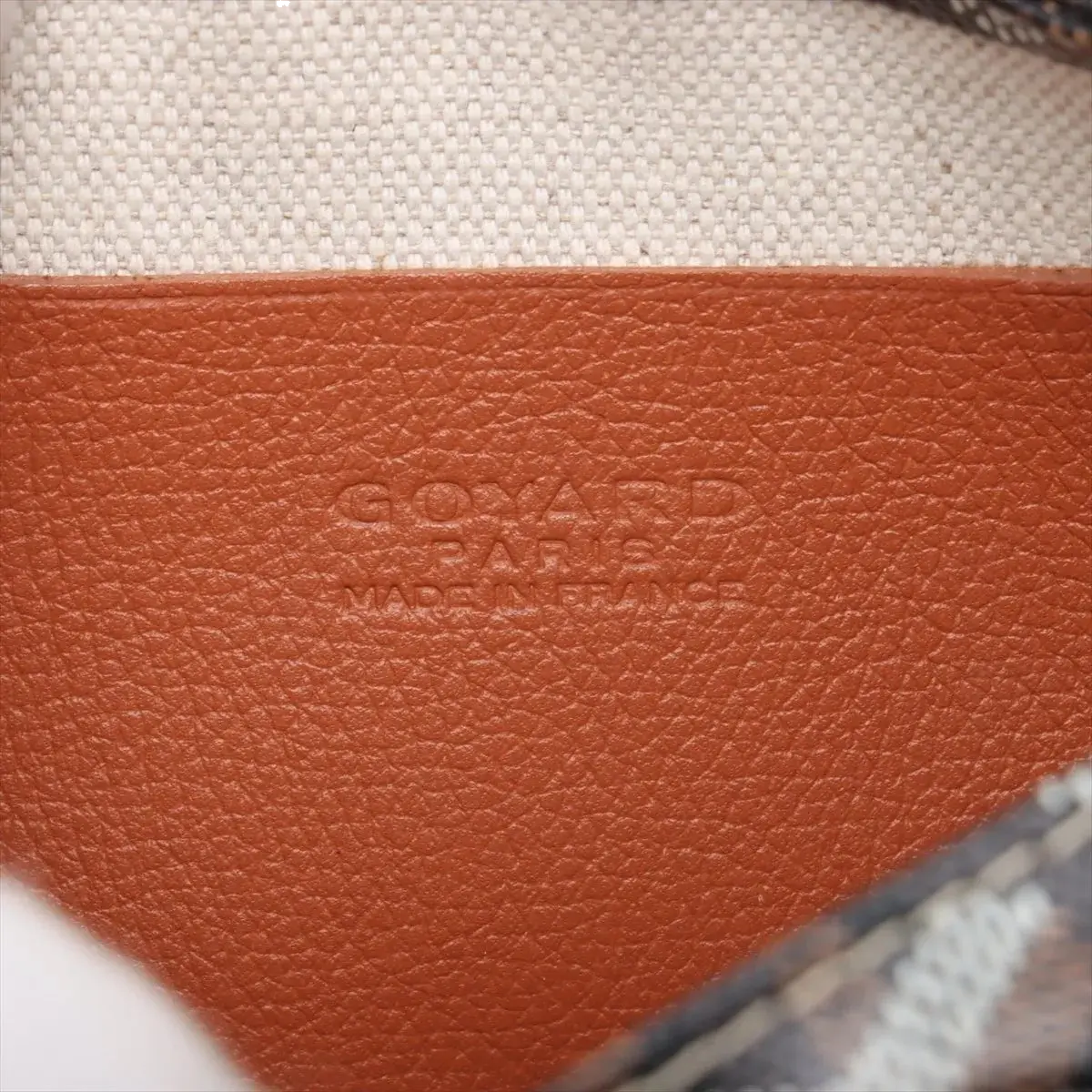 Pre-Loved Plumet Crossbody Bag Goyardine Chevron Coated Canvas with Silver Hardware, Black and Tan