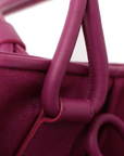 Pre-Loved Diorissimo Tote Oblique Coated Canvas with Silver Hardware, Magenta
