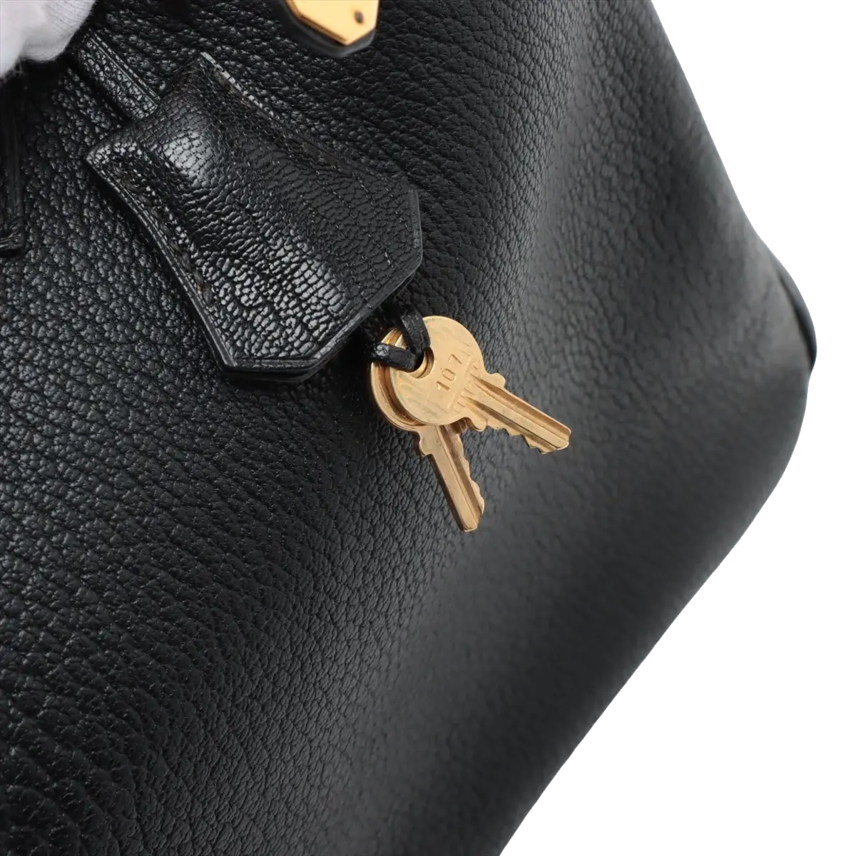 Pre-Loved Birkin Handbag Leather 35 with Gold Hardware, Black