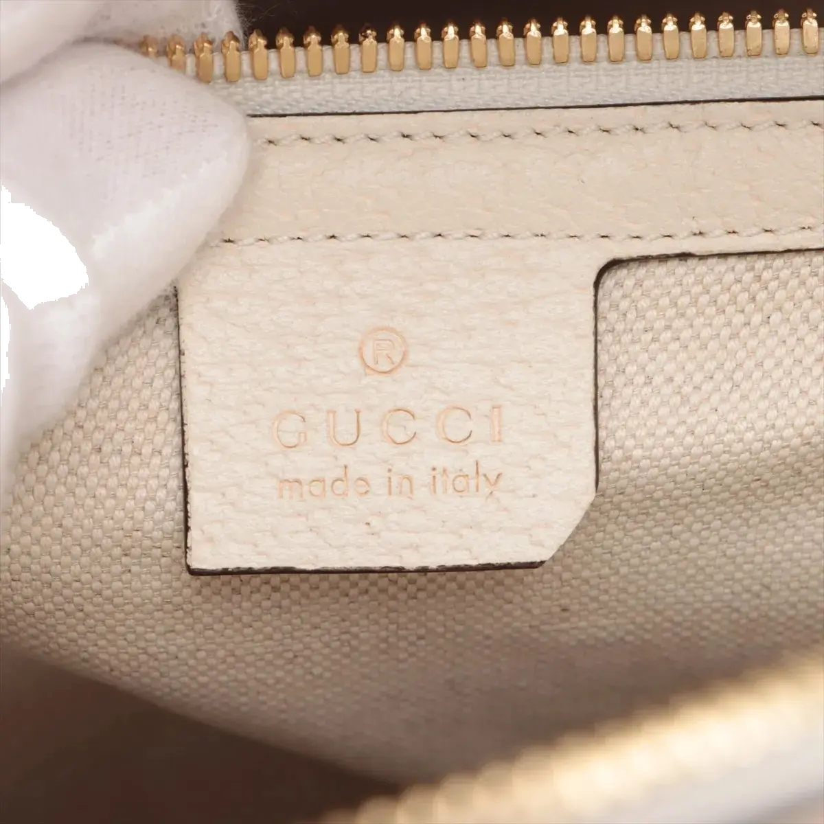 Pre-Loved Ophidia GG Flora Backpack Monogram Coated Canvas Small with Gold Hardware, Beige Ebony with Floral Multicolor