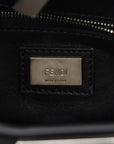 Pre-Loved Peekaboo Handbag Leather Mini with Silver Hardware, Black