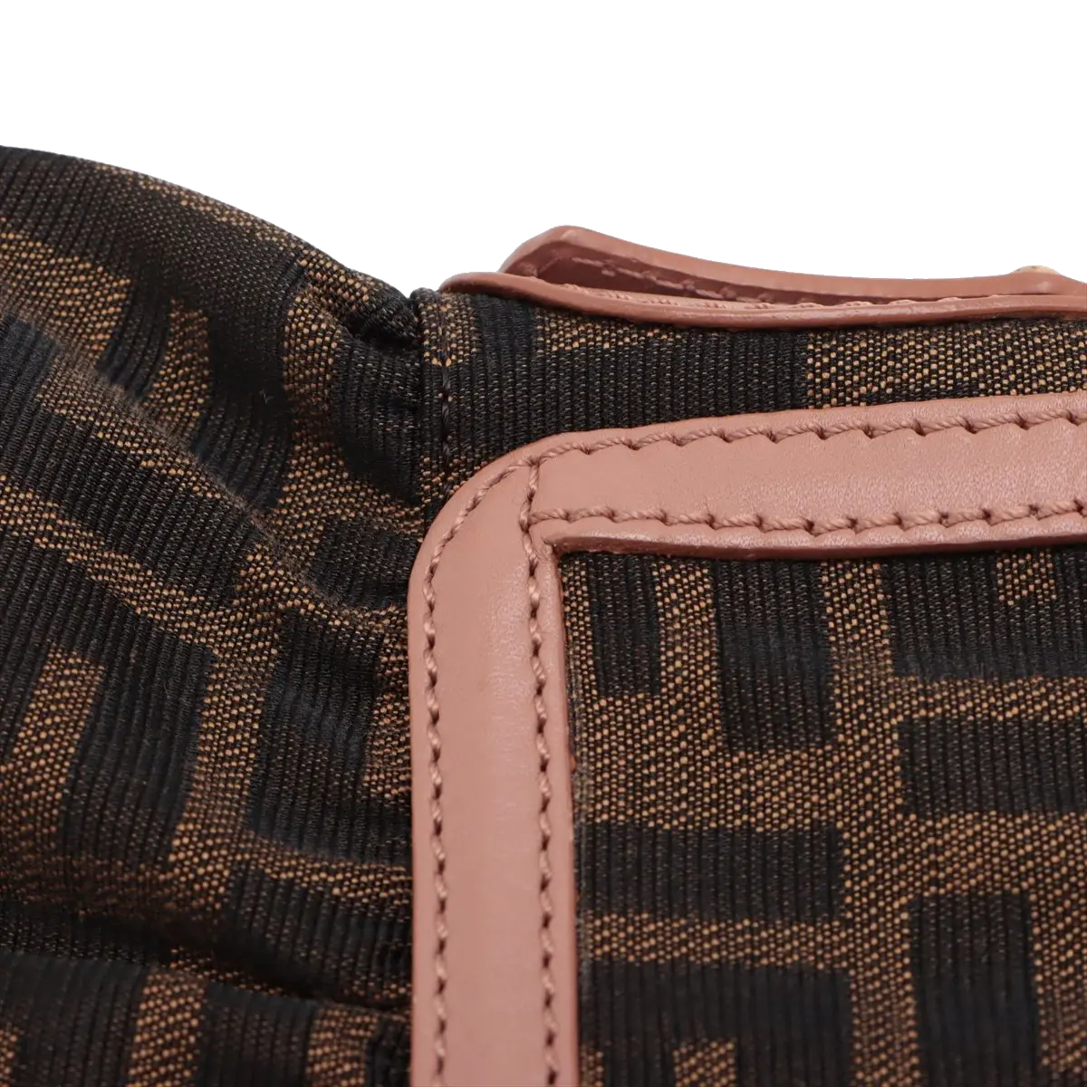 Pre-Loved Mia Shoulder Bag Zucca Coated Canvas with Gold Hardware, Brown