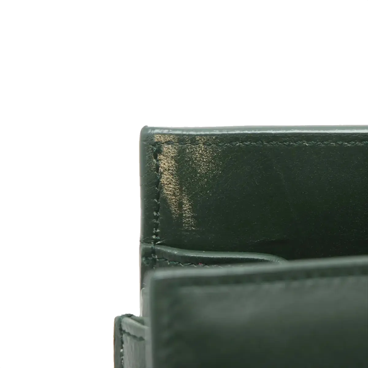 Pre-Loved Sac de Jour Tote Leather Small with Gold Hardware, Dark Green