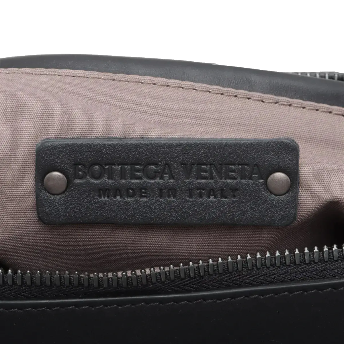Pre-Loved Intrecciato Boston Duffle Duffle Bag Intrecciato Leather Large with Aged Silver Hardware, Black