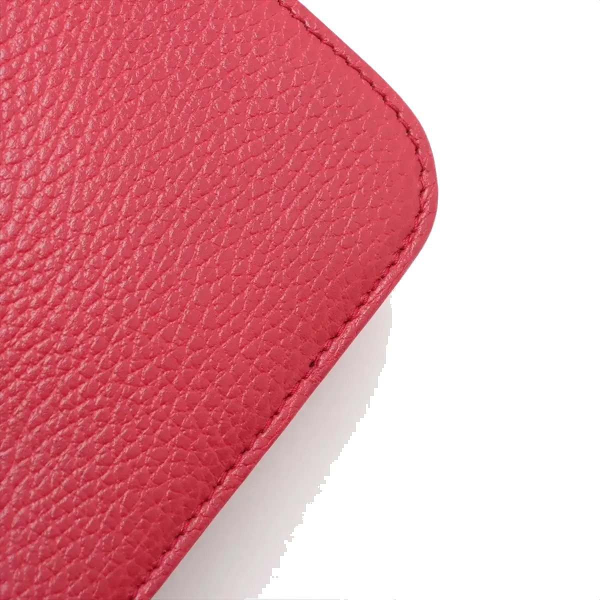 Pre-Loved Interlocking G Crossbody Bag Plain Leather with Gold Hardware Small, Red