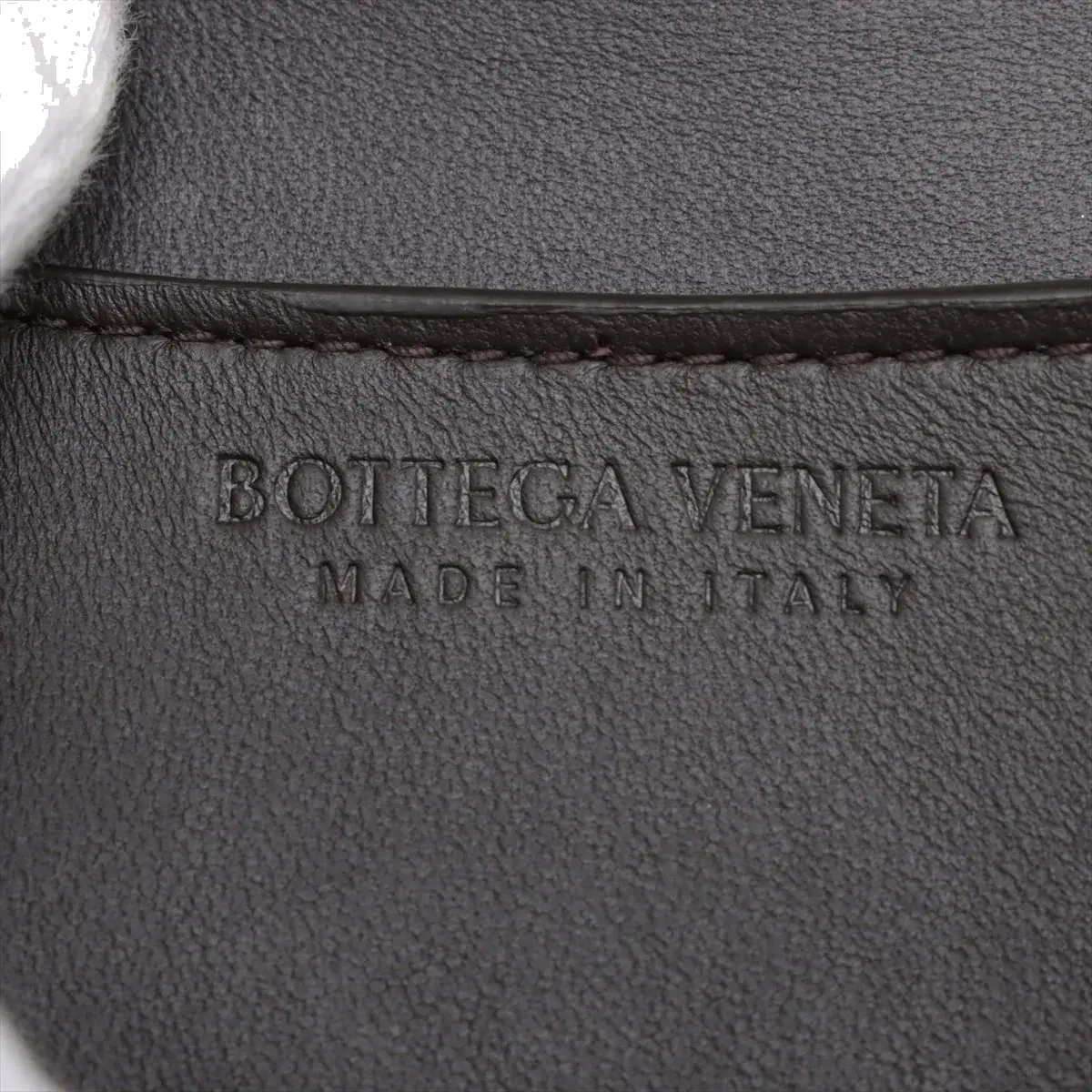 Pre-Loved Andiamo Crossbody Bag Intrecciato Leather Small with Gold Hardware, Dark Brown