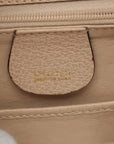 Pre-Loved Bamboo Handbag Leather with Gold Hardware, Beige