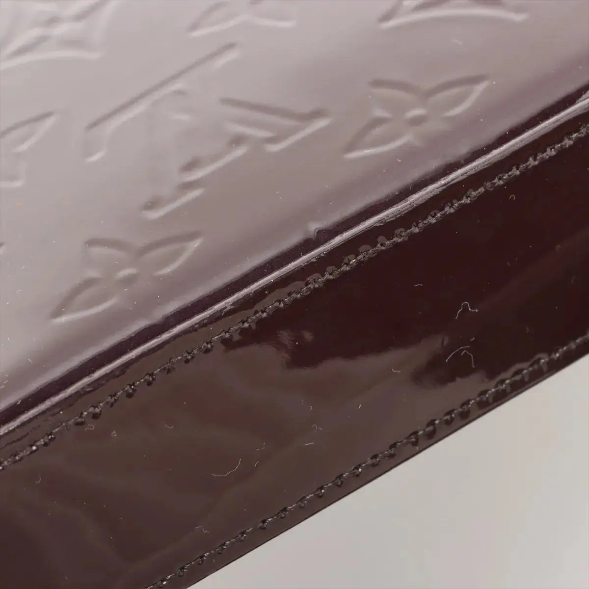 Pre-Loved Pochette Félicie Crossbody Bag Monogram Patent Leather with Gold Hardware, Amarante