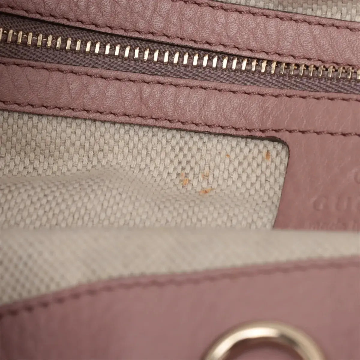 Pre-Loved Soho Shoulder Bag Leather Medium with Gold Hardware, Pink