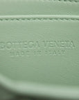 Pre-Loved Andiamo Handbag Intrecciato Leather Small with Gold Hardware, Mint Green