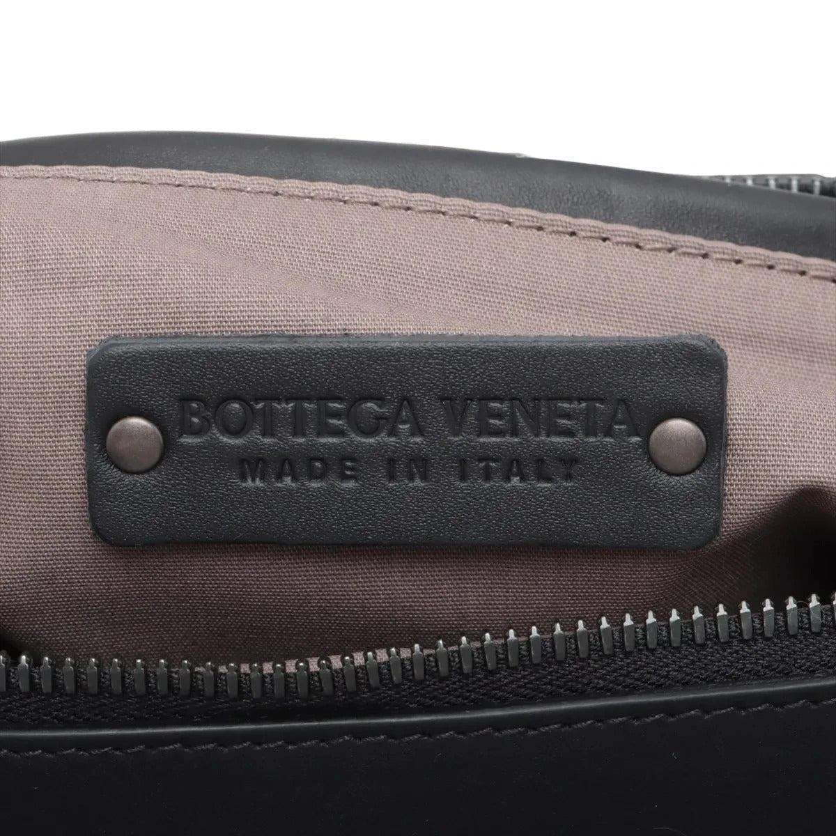 Pre-Loved Intrecciato Boston Duffle Duffle Bag Intrecciato Leather Large with Aged Silver Hardware, Black