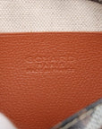 Pre-Loved Plumet Crossbody Bag Goyardine Chevron Coated Canvas with Silver Hardware, Black and Tan