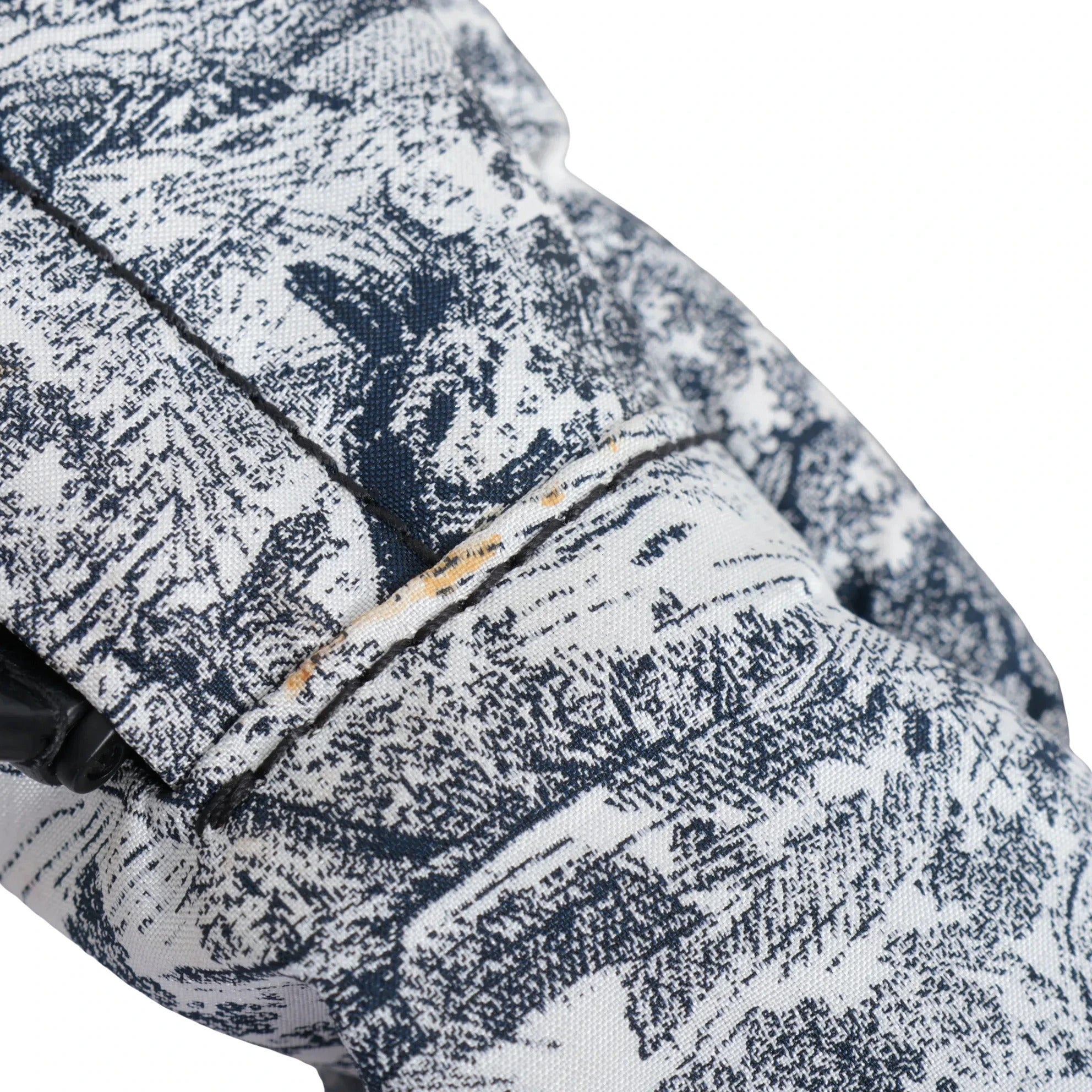 Pre-Loved DiorTravel Backpack Toile de Jouy Coated Canvas Medium with Black Hardware, White and Navy Blue