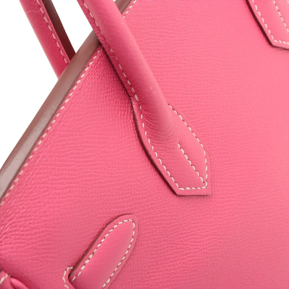 Pre-Loved Birkin Handbag Leather 30 with Palladium Hardware, Pink