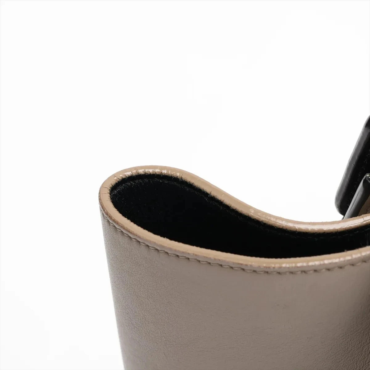 Pre-Loved Luggage Tote Leather Micro with Gold Hardware, Tricolor