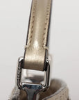 Pre-Loved Peekaboo Handbag Leather Mini with Silver Hardware, Gold