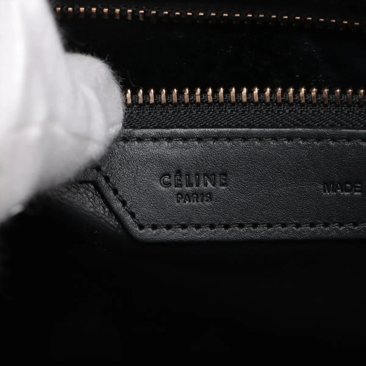 Pre-Loved Luggage Micro Tote Leather Micro with Gold Hardware, Light Blue, Teal Blue, and Black