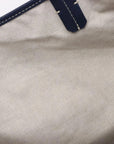 Pre-Loved Saint Louis Tote Goyardine Coated Canvas PM with Silver Hardware, Navy