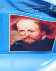 Pre-Loved Speedy Masters Rubens Handbag Printed Coated Canvas 30 with Gold Hardware, Blue Multicolor