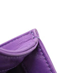 Pre-Loved Boy Shoulder Bag Quilted Leather Old Medium with Gold Hardware, Purple