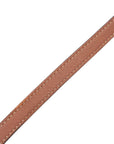 Pre-Loved Triomphe Wallet on Strap Crossbody Bag Triomphe Coated Canvas with Gold Hardware, Brown