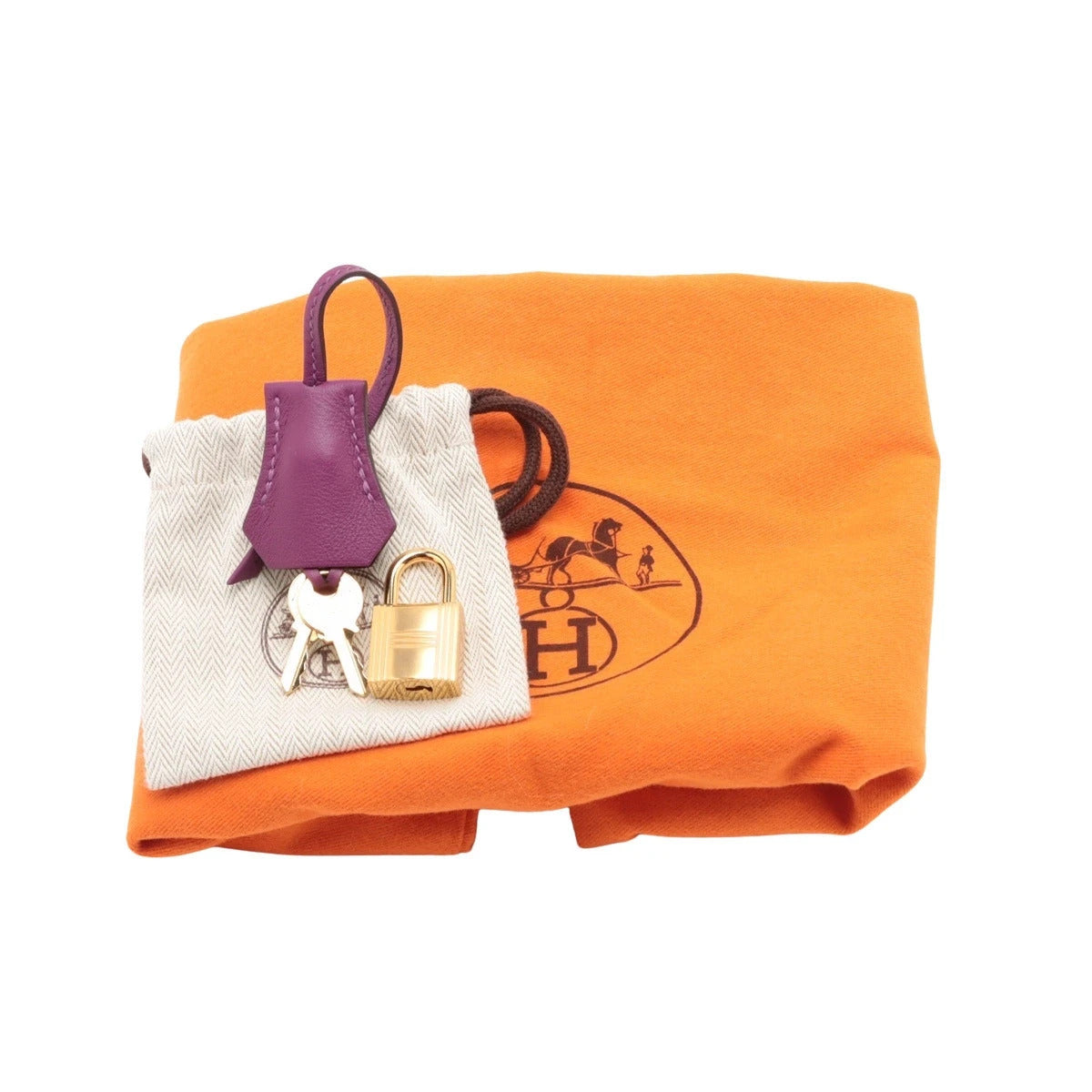 Pre-Loved Birkin Handbag Leather 25 with Gold Hardware, Purple