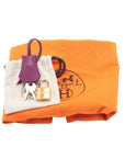 Pre-Loved Birkin Handbag Leather 25 with Gold Hardware, Purple