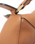 Pre-Loved Puzzle Handbag Leather Small with Gold Hardware, Tan