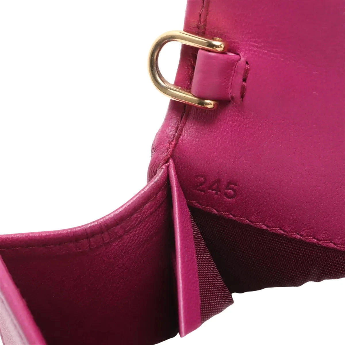 Pre-Loved Matelassé Wallet on Chain Crossbody Bag Quilted Leather Small with Gold Hardware, Pink