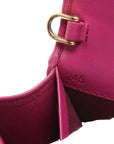 Pre-Loved Matelassé Wallet on Chain Crossbody Bag Quilted Leather Small with Gold Hardware, Pink