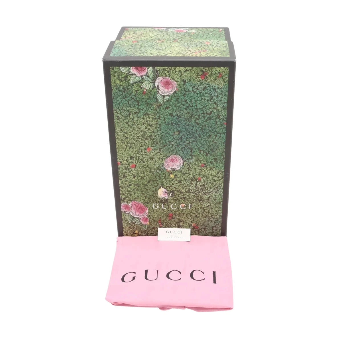 Pre-Loved Ophidia Handbag Floral Print Coated Canvas Small with Gold Hardware, White/Green/Pink
