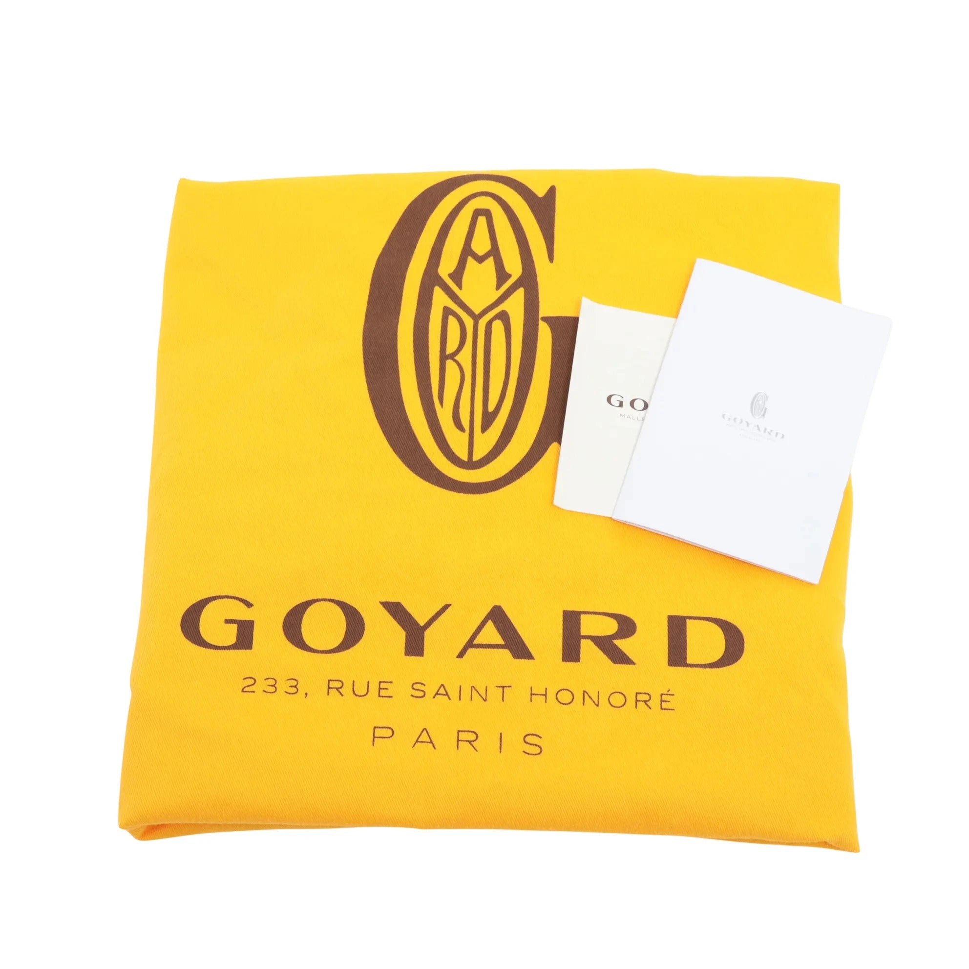 Pre-Loved Artois Tote Goyardine Chevron Coated Canvas PM with Silver Hardware, Orange