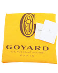 Pre-Loved Artois Tote Goyardine Chevron Coated Canvas PM with Silver Hardware, Orange