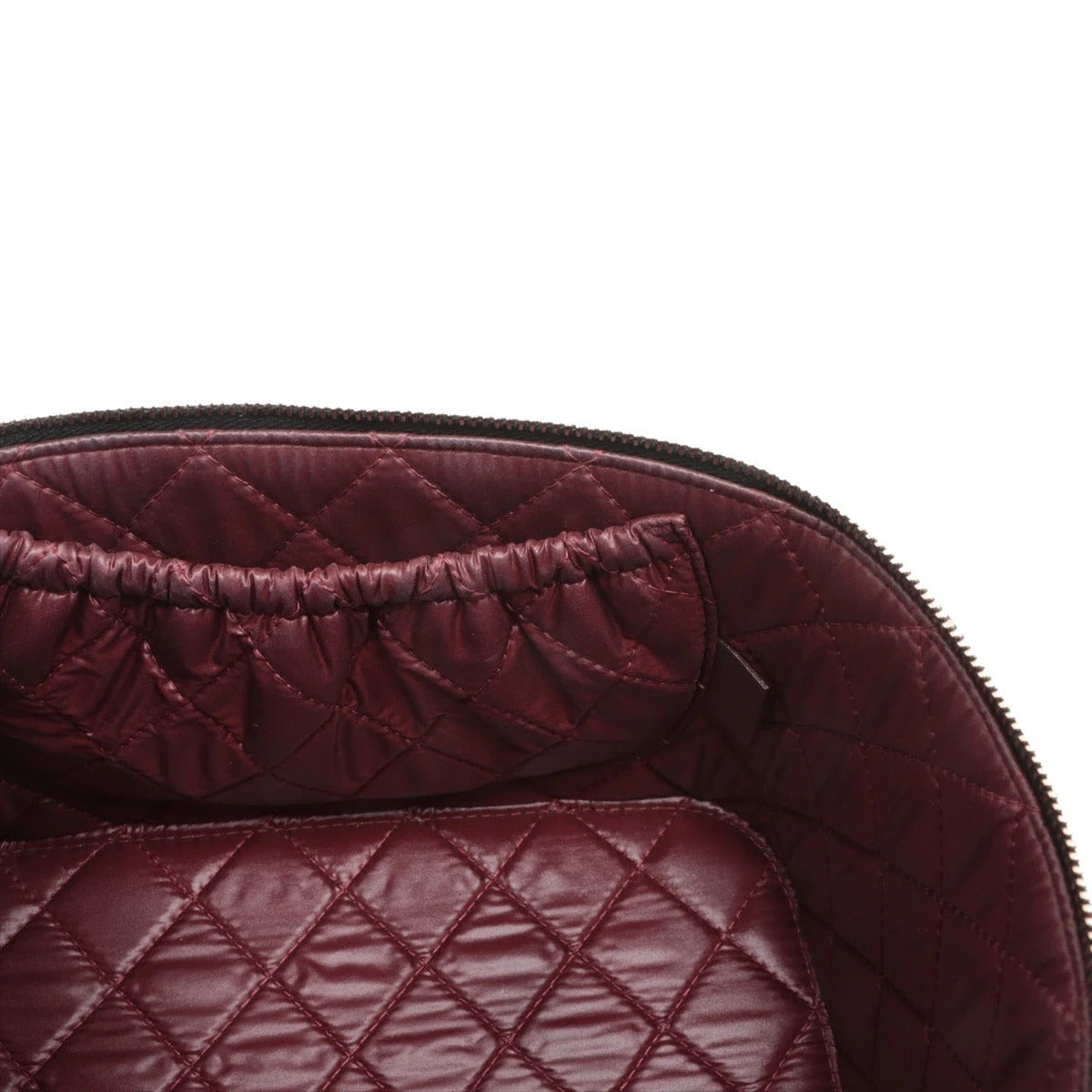 Pre-Loved Vanity Case Handbag Quilted Leather with Gold Hardware, Black