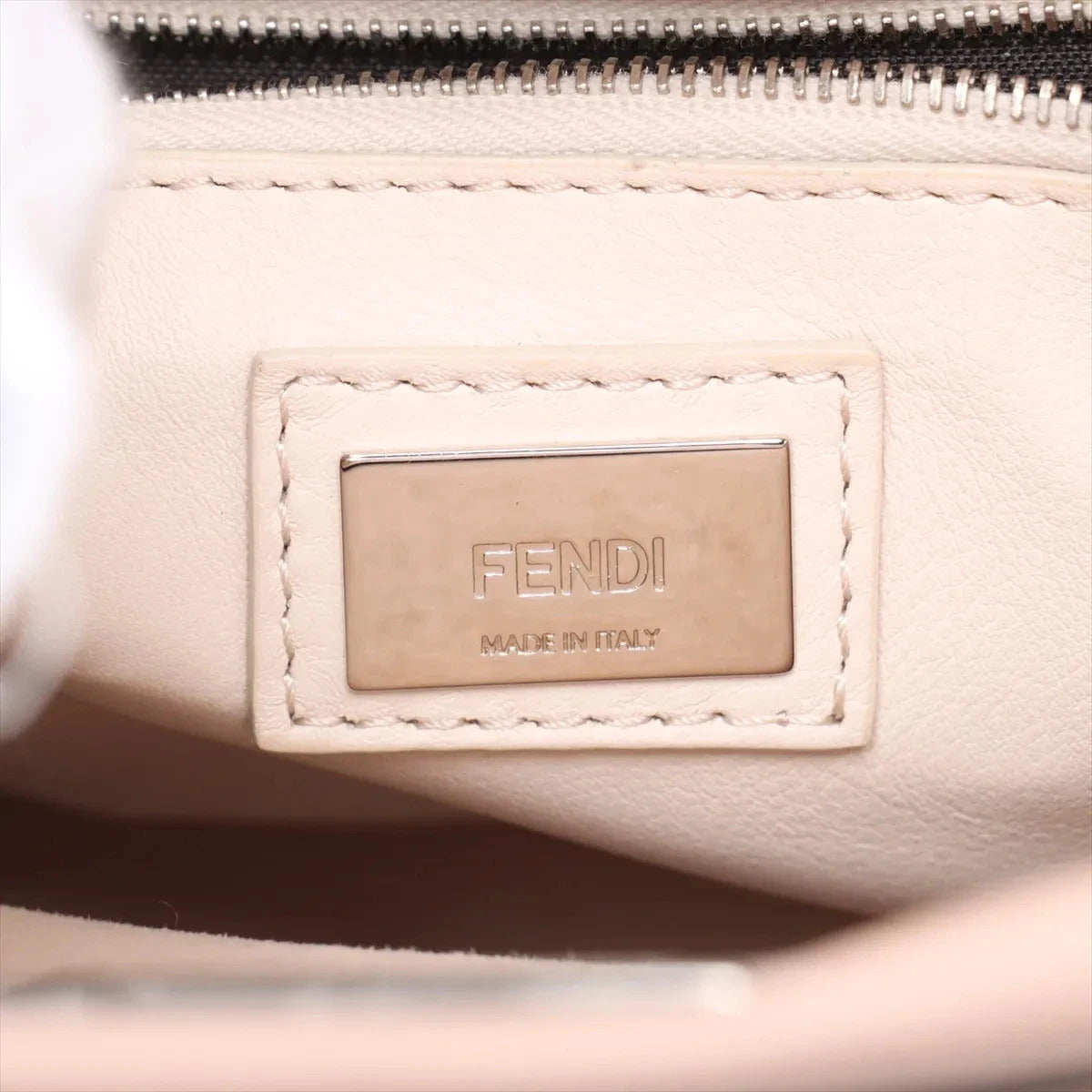 Pre-Loved Peekaboo Handbag Leather Mini with Silver Hardware, Pink