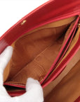 Pre-Loved Handbag Leather with Gold Hardware, Red