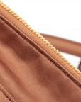 Pre-Loved Bowling Bag Handbag Leather with Gold Hardware, Brown