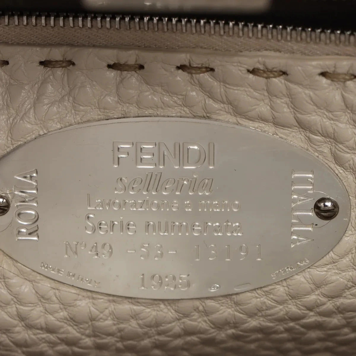 Pre-Loved Peekaboo Selleria Handbag Leather Mini with Silver Hardware, Pink