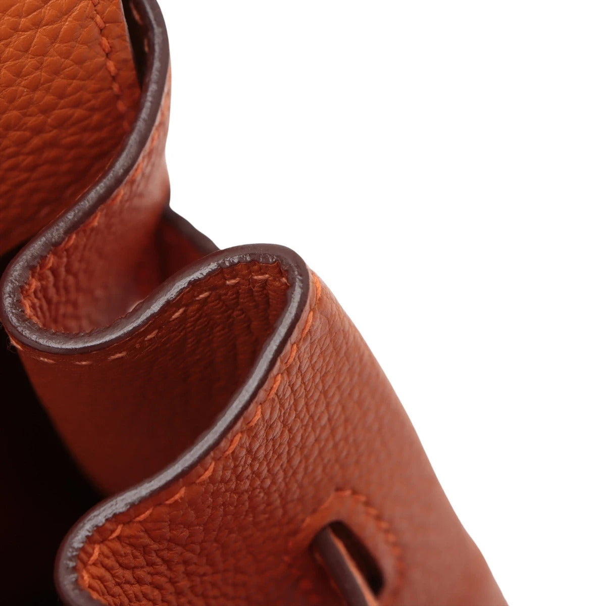 Pre-Loved Birkin Handbag Leather 35 with Palladium Hardware, Orange