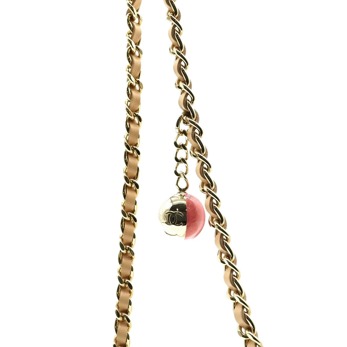 Pre-Loved Wallet on Chain Crossbody Bag Quilted Tweed with Gold Hardware, Beige Multicolor