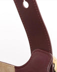 Pre-Loved Pebble Bucket Bag Bucket Bag Leather Mini with Gold Hardware, Burgundy